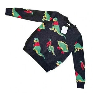 NWT Tucker + Tate Winter Christmas Dinosaur Sweater Children’s Size 3
